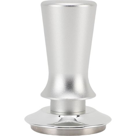 Pressino per caffè da 51 mm, in acciaio inox 304, con martello a pressione costante, per macchine da caffè, colore argento. (1/5)