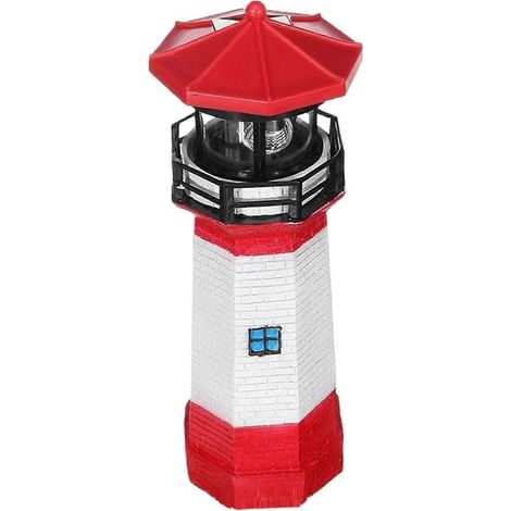 Solarbetriebene Gartenleuchte mit drehbarem Leuchtturm-Design, LED-Außenleuchte, wasserdicht und energieeffizient