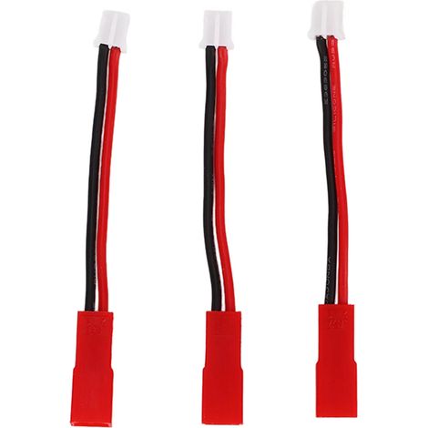 Adaptateur PH2.0 vers JST 3 Pièces pour Modélisme SCX24 1/24, Pièce de Rechange Véhicule Câblage