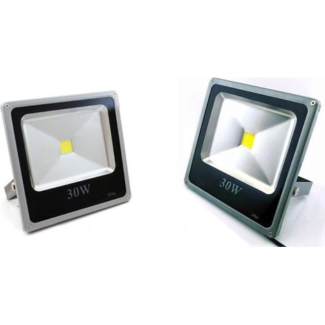 Trade Shop - ULTRA SLIM LED-SPOTLIGHT MIT WARM-KALTEM RGB-LICHT FÜR DEN AUSSENBEREICH IP65 220V - Schlank