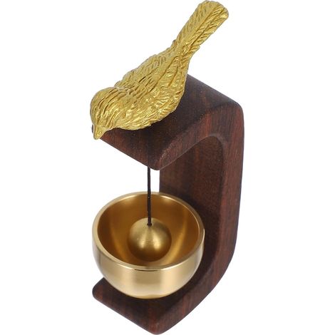 Sonnette de Porte Décoration Porte Élégante et Fonctionnelle en Bois avec Montage Magnétique, Son Agréable et Design Décoratif Unique pour Entrée Intérieure (1/5)