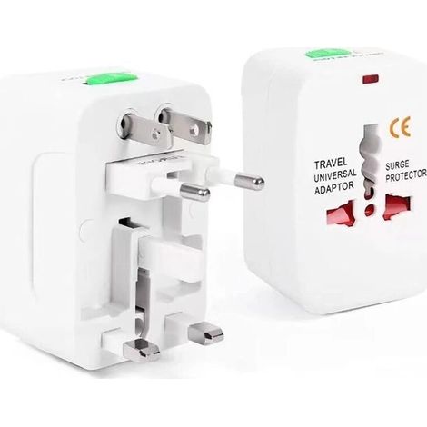 Adaptateur Voyage Universel, Adaptateur Prise Universelle Multi-Fonction, Internationale 200 Pays (France, USA, UK et Australie), All-in-One Travel Adapter (1/4)