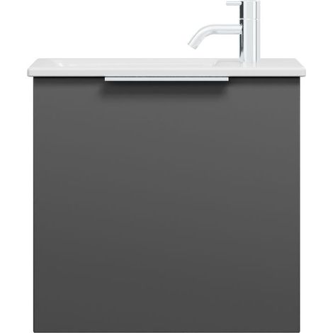 burgbad Eqio Slim lavabo en céramique avec meuble sous-lavabo, (1/2)