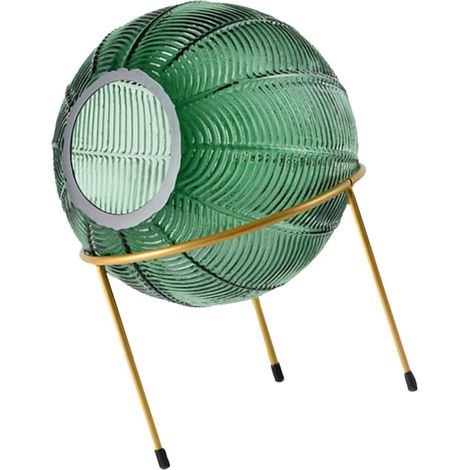 Vase Pot de Plantes Créatives Design Artistique en Verre Transparent avec Support pour Décoration de Bureau Maison Fêtes (1/5)