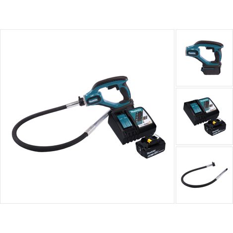 Makita DVR 450 RG1 Akku Betonverdichter 18 V 1,2 m + 1x Akku 6,0 Ah + Ladegerät (1/5)