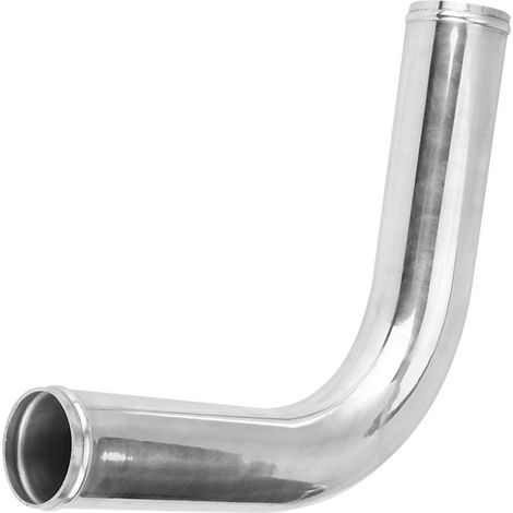 Coude 90° Turbo Universel en Aluminium pour Intercooler, 70mm, avec 2 Durites Silicone et 4 Colliers de Serrage (1/5)