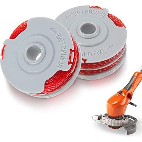 2 Bobines et Fil de Coupe pour Flymo, Standard 1,5mm, Bobine de Remplacement pour Tondeuse, Double Fil Auto-alimenté, Fil de Coupe pour FLY021/513937190 Mini Trim Power Trim Contour (1/5)