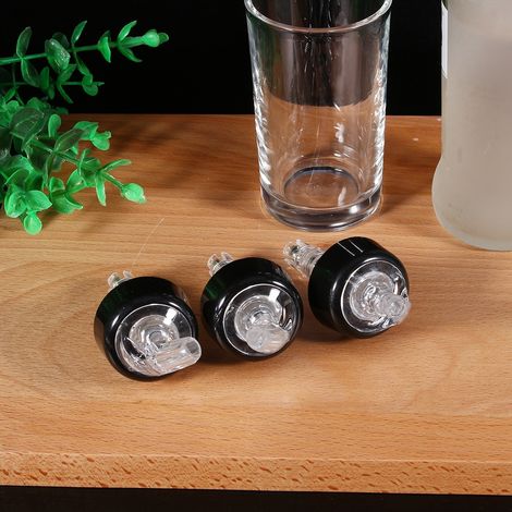 Bec verseur pratique en plastique transparent de 35 ml pour bouteilles de vin ou de spiritueux. (1/5)