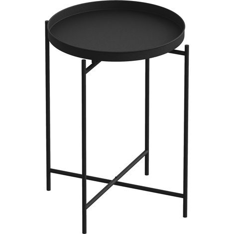 Metall-Couchtisch "Sheby" 46 x 46 x 56 cm - Schwarz