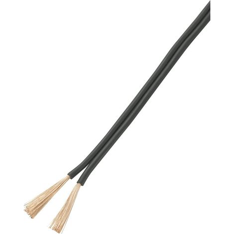 TRU COMPONENTS 93030c523 Cavo per cablaggi 2 x 0.50 mm² Nero 25 m (1/2)