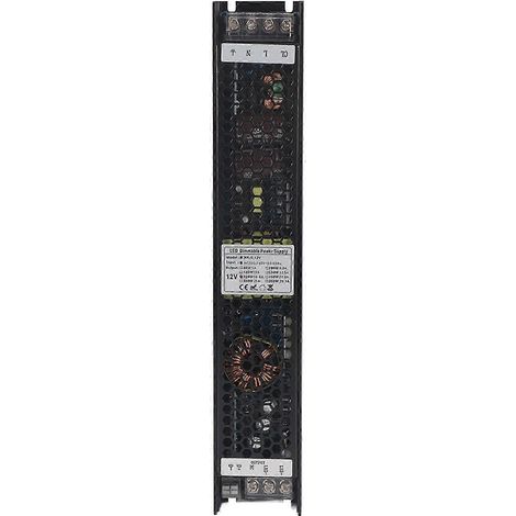 Wasserdichtes 200W-LED-Netzteil aus Aluminium, kompatibel mit SCR 0-10V PWM DALI, 12V 16,67A Ausgang, robustes Gehäuse für professionelle Beleuchtung. (1/4)