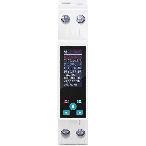 TONGOU 1-50A TUYA MCB Intelligenter Leitungsschutzschalter mit LCD-Display, drahtloser Fernbedienung und Unterspannungserkennung B (1/5)
