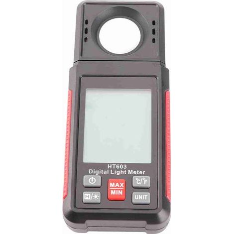 Luxmètre numérique HT603 avec écran LCD rétroéclairé, mémorisation de valeur, mesure température humidité, compact, auto-extinction 10 min (1/5)