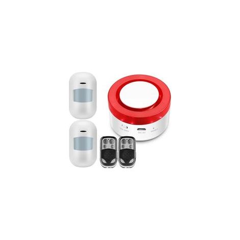 Alarme de Porte et Fenêtre, 2 Télécommandes, 120dB Sirène, Volume Réglable, Capteur de Sécurité Magnétique, Alarme Maison sans Fil pour Maison, Magasin, Enfants (1/5)