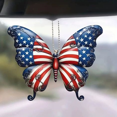 Papillon - Décoration Murale En Acrylique - Pour Fête Nationale - Idéal Pour Décor Intérieur Et Fêtes - Lot De 1 (1/5)