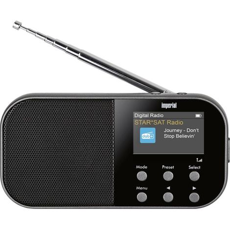 Imperial DABMAN 15 Radio tascabile DAB+, FM AUX Key Lock , Funzione allarme, ricaricabile Antracite (1/5)