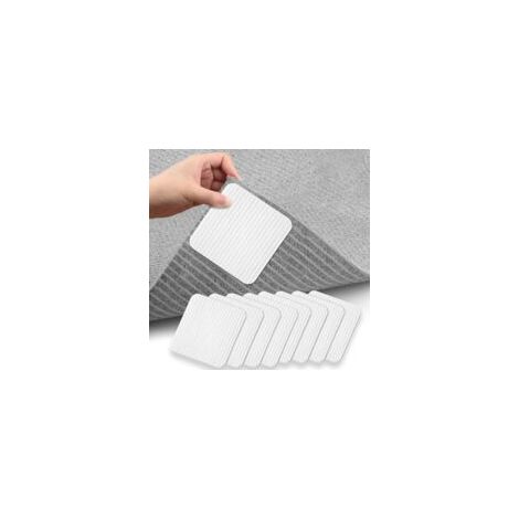 Anti-Dérapant Tapis - 8 pièces, Anti-Dérapant Tapis Blanc Coupeable - Cuisine/Chambre (1/5)