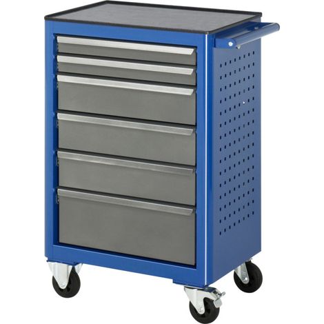 Établi à roulettes Rau Metall-Top avec 6 tiroirs