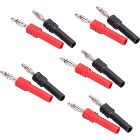 Lot de 5 Adaptateurs Banane 4mm Mâle vers 2mm Femelle, Connecteur J.20025 pour Usage Industriel (1/5)