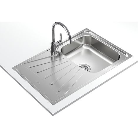 Fregadero Teka Starbright 45 EXP 1C 1E Reversible Acero Inoxidable 79cm