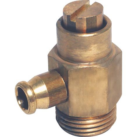 Robinet de vidange M12x17 (3/8") à boisseau à tétine (1/2)