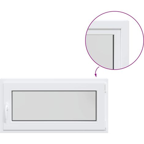 Kellerfenster RISOR 100 x 55 cm PVC und Glas vidaXL