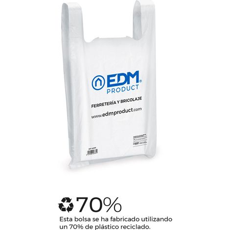 Pacco da 120 sacchetti 35 x 44 cm 70% plastica riciclata