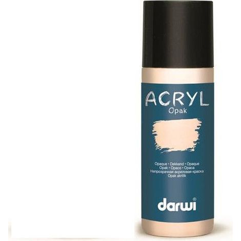 Peinture acrylique - Rose beige - Tous supports - Opaque - Indélébile - Darwi - 80ml