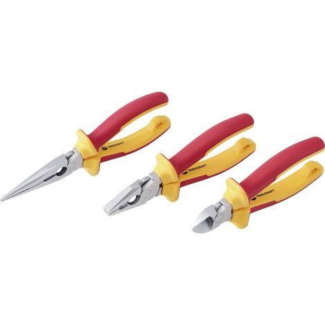 TOOLCRAFT TO-10583190 VDE Kit pinze 3 parti (1/5)