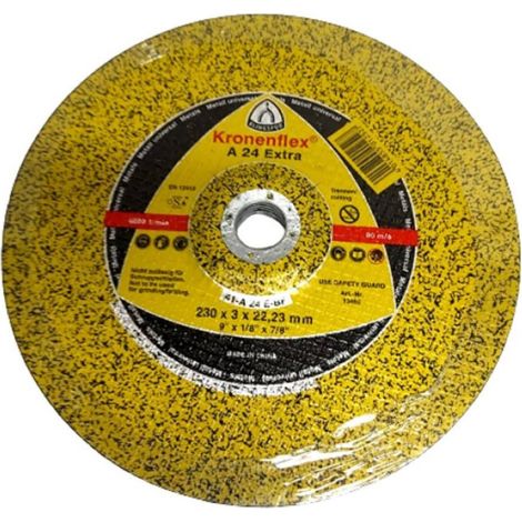 Trade Shop - Juego 5 Piezas Disco Desbarbador Metal D.230 X 3 Mm Agujero 22,23 Mm Amoladora - (1/4)
