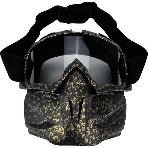 Lunettes de protection anti-buée et coupe-vent, grises, pour cyclisme en extérieur. (1/5)