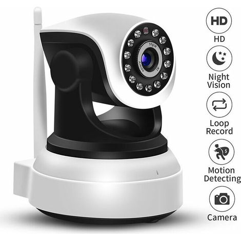 Wifi IP Camera, Wireless 1080P HD Indoor Security Camera, Baby Monitor, Security Camera for IOS/ Android/ Windows PC, Monitor Home Child Pets