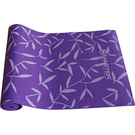 Master Yoga PVC-Übungsmatte 8 mm – 173 x 61 cm – Lila (1/2)