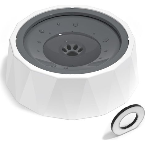 Gamelle anti-déversement pour chien, 1 litre (35 oz), avec plateau flottant et filtre, fontaine à eau pour animaux de compagnie, voyage.-AquaForge (1/5)