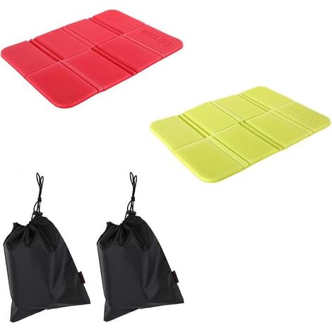 Lot de 2 tapis de siège imperméables et portables pour aire de jeux - Accessoires de camping - Multicolore (1/5)