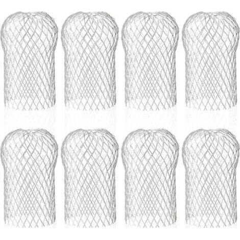 Lot de 8 Crapaudine de Gouttière en Aluminium, Filtres de Gouttière Flexible et Durable pour Maison Avant-toit Tuyau de Descente contre les Feuilles (1/5)
