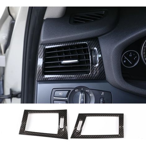 -10 Convient pour BMW X3 F25 2011-2017 - Autocollant décoratif intérieur en fibre de carbone pour panneau de commande central, volant et garniture de porte (1/4)