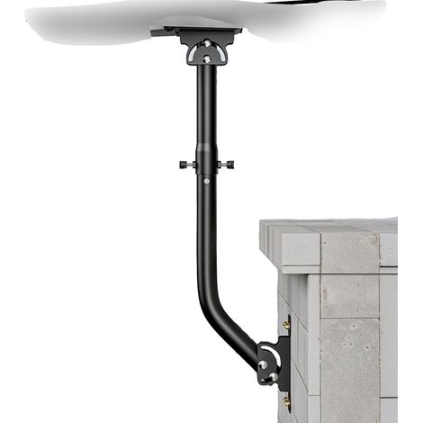 Support Métallique Pivotant 360 Degrés pour Récepteur Gen 3, Gen 4 et 4X, Base Rotative Universelle Allongée, Bras Courbé (1/5)