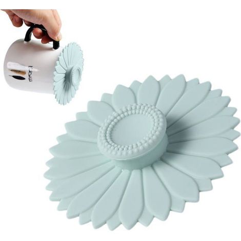 Couvercle Silicone - Pour Tasse Café Thé Gobelet - Anti-Poussière Réutilisable - Lot De 6 (1/5)