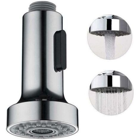 Spray for Kitchen Faucet 2 Modes Spray Head Kitchen Faucet Spray Replacement Spray for Retractable Kitchen Mixer, Chrome, G1/2"..