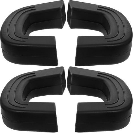 Set mit 4 Silikon-Topflappen zum Schutz vor Verbrennungen an Topf- und Wokgriffen – 9 x 4,7 x 2 cm – Schwarz (1/3)