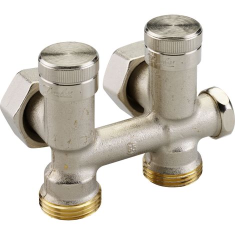 Danfoss Universalverschraubung RLV-K für Ventil-Heizörper, Heizkörper G 3/4", Eckausführung (1/4)