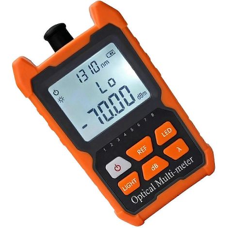 Stylo optique multifonction miniature 2 mW à lumière rouge et wattmètre optique pour le test des pertes de fibres optiques dans les réseaux haut débit (multicolore) (1/5)