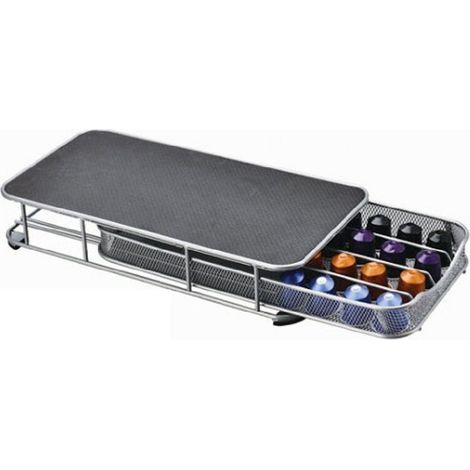 Support dosettes à tiroir en acier pour 40 capsules Nespresso HobbyCook