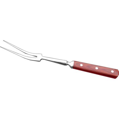 Fourchette à barbecue à manche en bois en acier inoxydable, outil multifonctionnel pour la cuisson de la viande au barbecue-AquaForge (1/5)