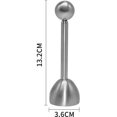 Eieröffner, Eierschneider und Schalentrenner aus Edelstahl, professioneller Eierknacker für weich- und hartgekochte Eier, ergonomisches Küchenaccessoire für Haushalt und Gastronomie (1/5)