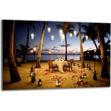 PLAQUE DE PROTECTION EN VERRE POUR CUISINIÈRE 80x52 PLAGE (1/5)