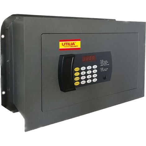 Utilia Security Cassaforte Elettronica Da Muro Chiusura Con Combinatore Mm. 310X195X210 H