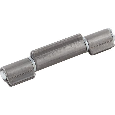 Anschweißband 3-teilig - Türband zum Anschweißen I-Lappen 402, Bandhöhe 200mm, ø 19mm, Stahl blank