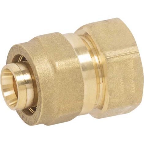 "RACCORDO DIRITTO FEMMINA A COMPRESSIONE PER TUBO MULTISTRATO APE 1"""" x Ø32 (3,0) mm"